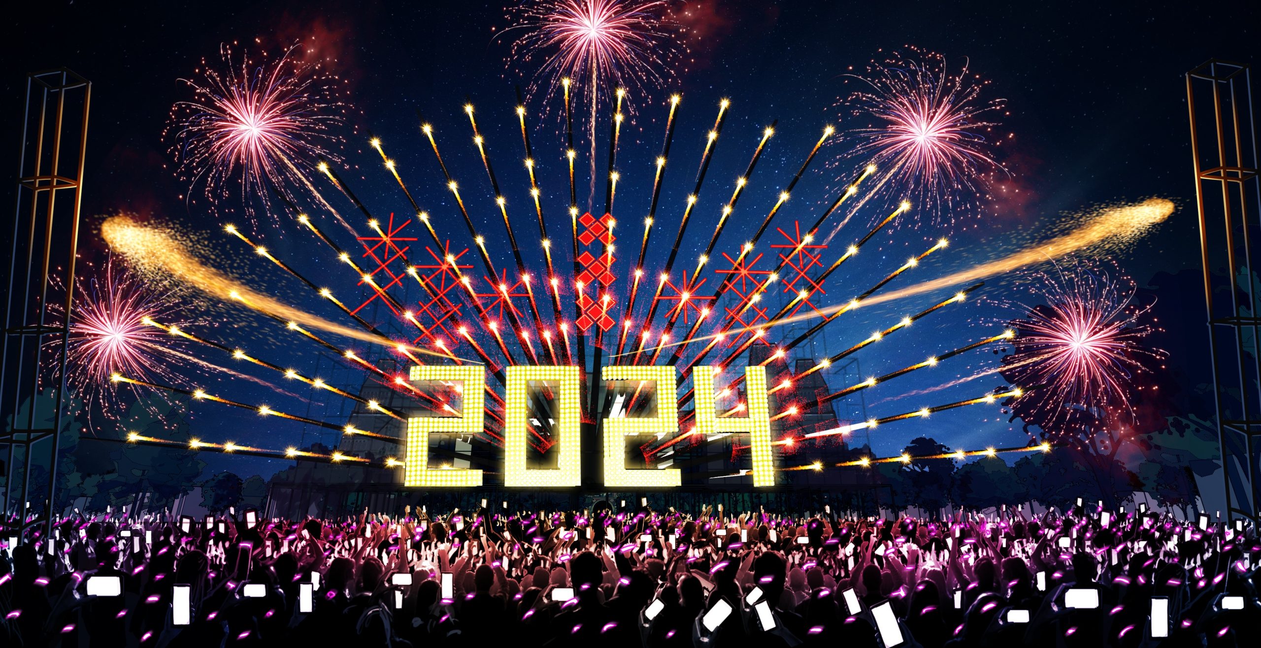 Electric Fireworks Visual 2